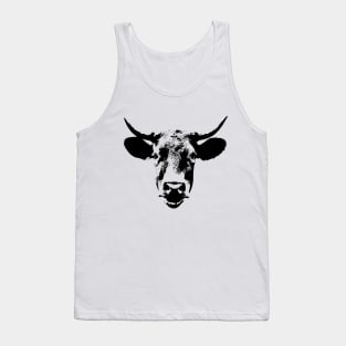 Cow Head Cattle Icon Tank Top